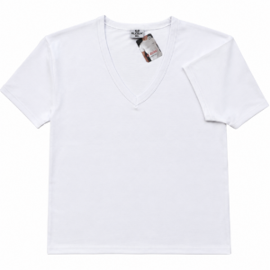 Men’s White V-Neck Short Sleeves Undershirt