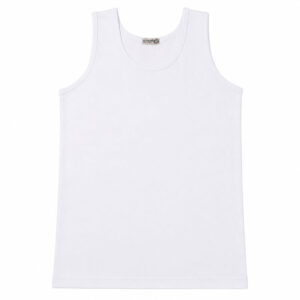 Boys' White Sleeveless Undershirt