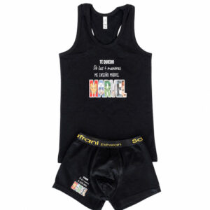 Boys’ Black Suit - Vest and Boxer Set