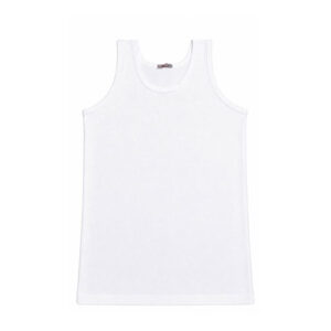 Men’s White Sleeveless Undershirt